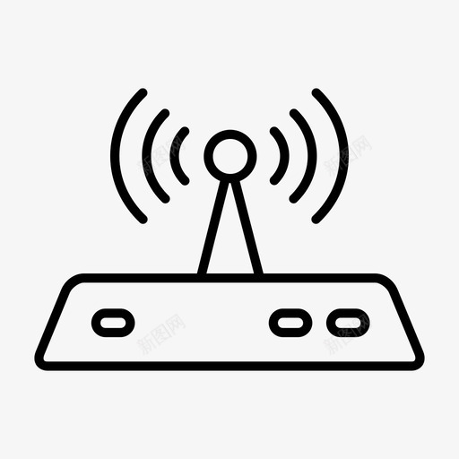 路由器连接信号图标svg_新图网 https://ixintu.com wifi wifi连接 信号 路由器 连接