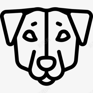 杰克拉塞尔梗犬种头直系图标图标