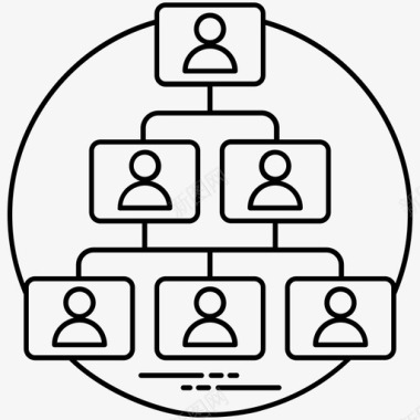 组织结构图公司结构团队层次结构图标图标