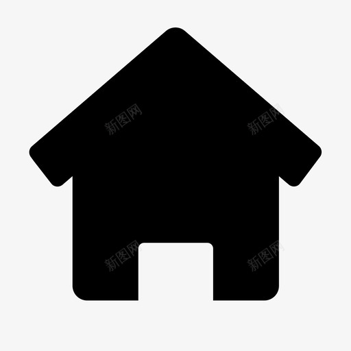 家房子我的图标svg_新图网 https://ixintu.com 可爱的安卓套装 家 我的 房子