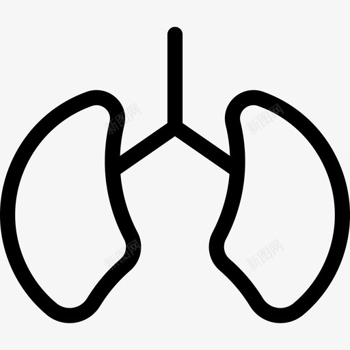 肺医疗健身和健身图标svg_新图网 https://ixintu.com 健身和健身 医疗 肺