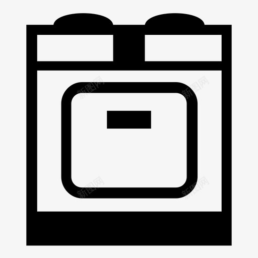 煤气灶电器炊具图标svg_新图网 https://ixintu.com 厨房 炉灶 炊具 烤箱 煤气灶 电器