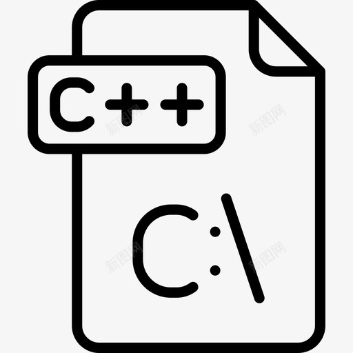 C文件编程线工艺线性图标svg_新图网 https://ixintu.com C文件 线性 编程线工艺