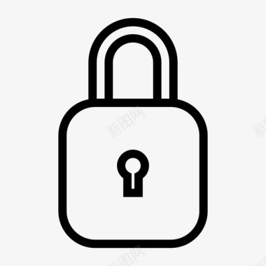 挂锁锁定密码图标图标