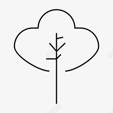 树原因森林图标图标