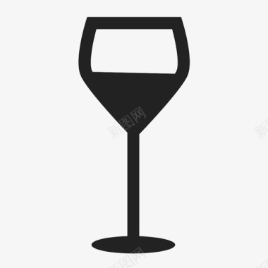 霞多丽杯玻璃服白葡萄酒杯图标图标