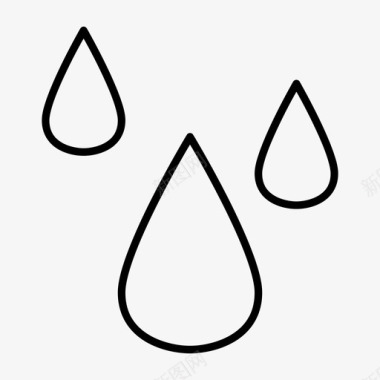 水滴雨汗图标图标