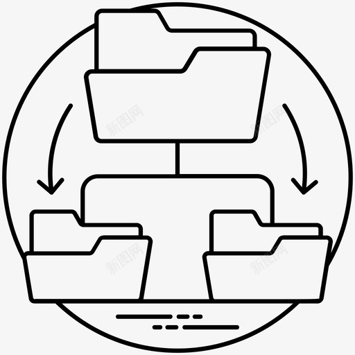 网络文件夹数据库共享目录图标svg_新图网 https://ixintu.com internet和网络线路IOCN 共享信息 共享文档 共享目录 数据库 网络文件夹