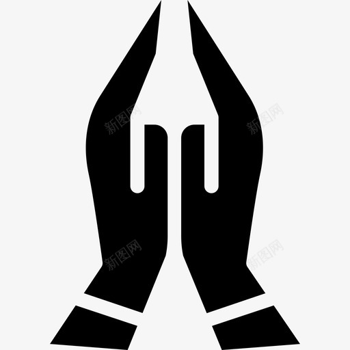祈祷坚实的印度教元素填充图标svg_新图网 https://ixintu.com 坚实的印度教元素 填充 祈祷