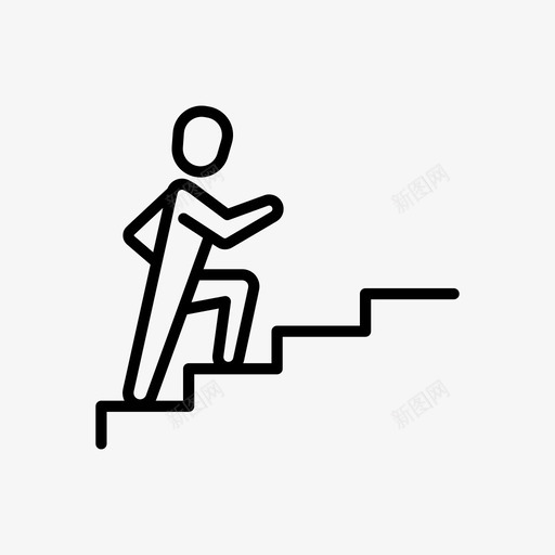 爬楼梯身体心律失常图标svg_新图网 https://ixintu.com 人 人的动作 动作 心律失常 手势 爬楼梯 爬楼梯男子 身体