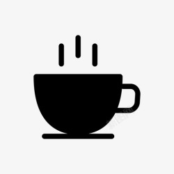 茶布咖啡卡布西诺热咖啡图标高清图片