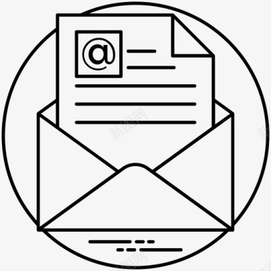 电子邮件营销发送电子邮件图标图标