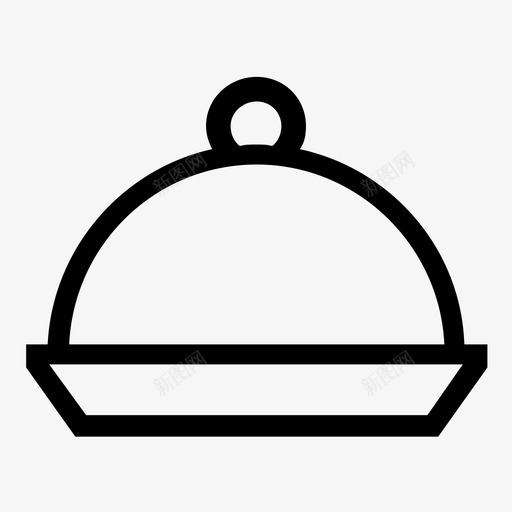 盘子盖自助餐厅食物图标svg_新图网 https://ixintu.com 厨房用具 盘子盖 自助餐厅 食物 餐厅