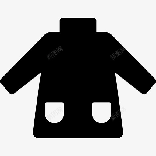 有口袋的毛衣时尚服装图标svg_新图网 https://ixintu.com 时尚 有口袋的毛衣 服装图标