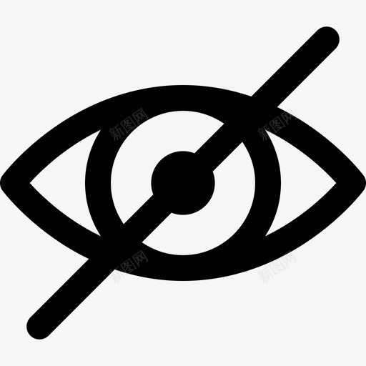 隐形眼包线状图标svg_新图网 https://ixintu.com 眼包 线状 隐形