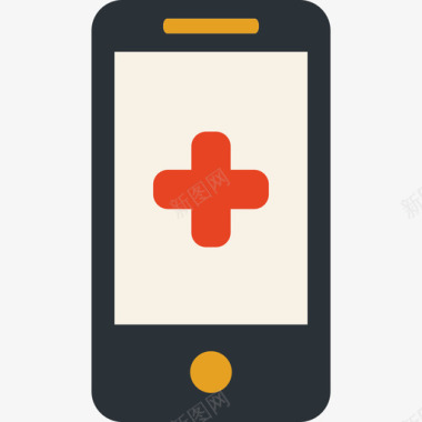 智能手机医疗元件平板图标图标