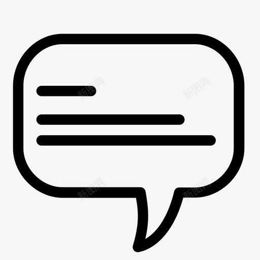 短信聊天信使图标svg_新图网 https://ixintu.com 信使 短信 聊天 语音泡泡