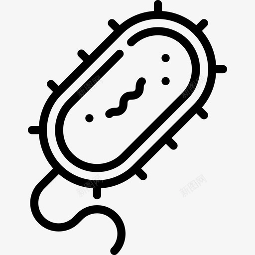 细菌科学研究直系图标svg_新图网 https://ixintu.com 直系 科学研究 细菌