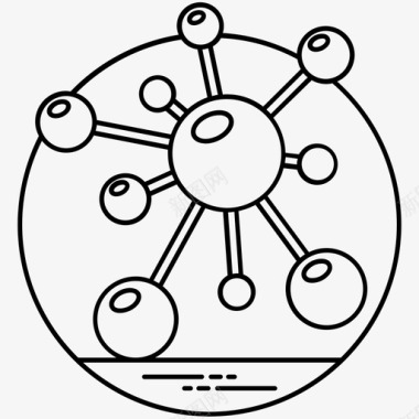 原子符号原子键电子图标图标