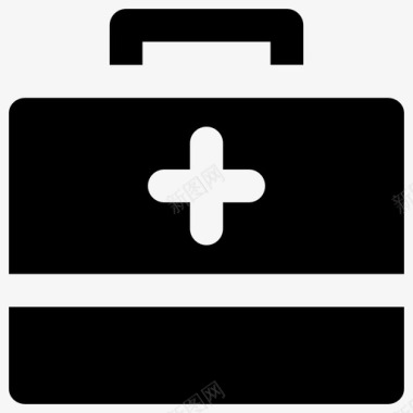 急救箱固体医疗元件2填充图标图标