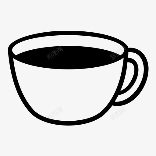 咖啡杯饮料自助餐厅图标svg_新图网 https://ixintu.com 厨房用具 咖啡杯 自助餐厅 餐厅 饮料