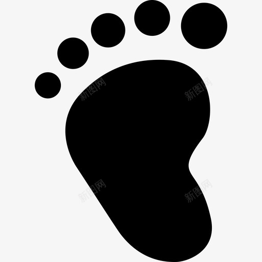 脚印医疗婴儿淋浴图标svg_新图网 https://ixintu.com 医疗 婴儿淋浴 脚印