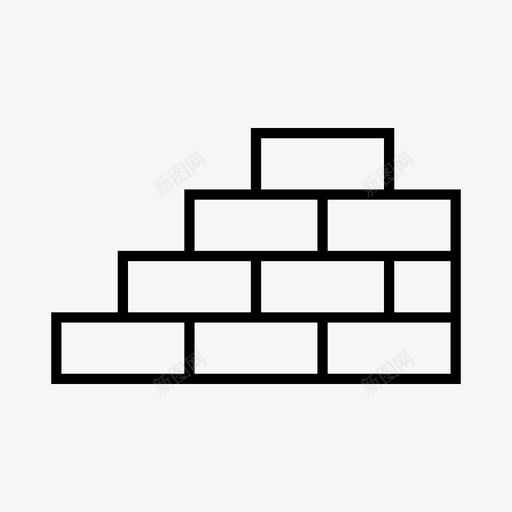 建筑砖墙壁图标svg_新图网 https://ixintu.com 1em技术 墙壁 建筑 砖