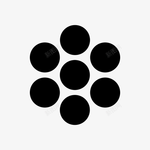 七点圈数图标svg_新图网 https://ixintu.com 七点 圈 数