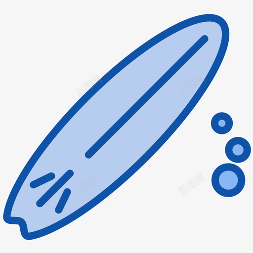 冲浪板svg_新图网 https://ixintu.com 冲浪板 填充 多色 可爱 精美
