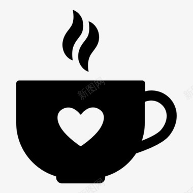 咖啡杯香气饮料图标图标