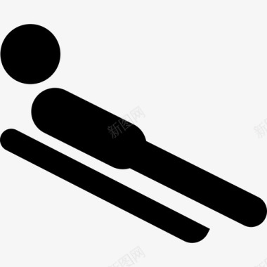 雪橇体育奥运会图标图标