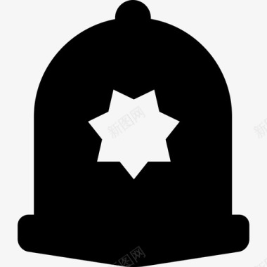 警帽时尚警局元素图标图标