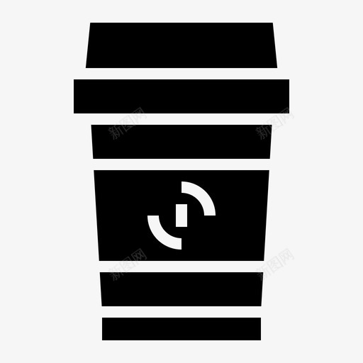 咖啡热咖啡纸杯图标svg_新图网 https://ixintu.com 咖啡 咖啡店纯色套装 外卖 热咖啡 纸杯