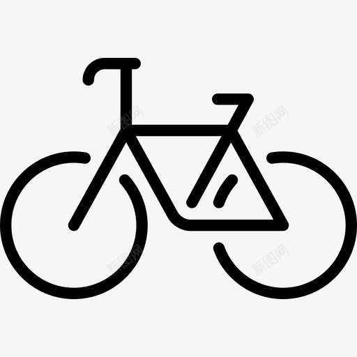 自行车生态线工艺直线图标svg_新图网 https://ixintu.com 生态线工艺 直线 自行车