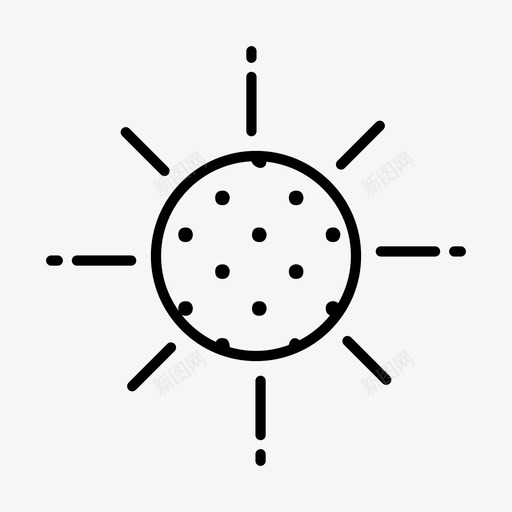 太阳大气元素图标svg_新图网 https://ixintu.com 元素 大气 天气 太阳