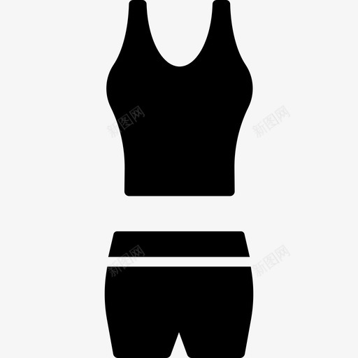 女性运动服时尚服装偶像图标svg_新图网 https://ixintu.com 女性运动服 时尚 服装偶像