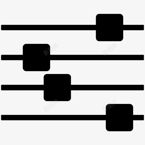 滑块调整首选项图标svg_新图网 https://ixintu.com 切换 滑块 设置 调整 首选项