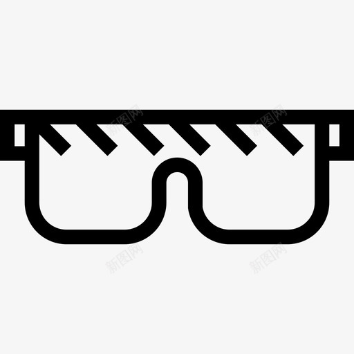 安全眼镜实验室用品图标svg_新图网 https://ixintu.com 安全眼镜 实验室用品