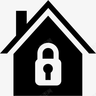 房屋安全建筑物财产保护图标图标