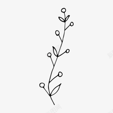 植物树枝叶子图标图标