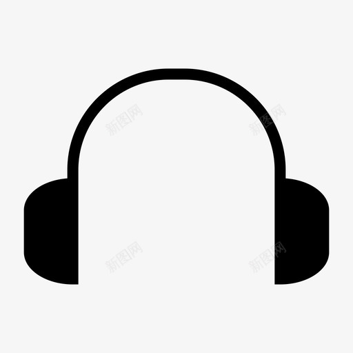 耳机享受收听图标svg_新图网 https://ixintu.com 享受 开发用户界面图标 收听 网页设计 耳机