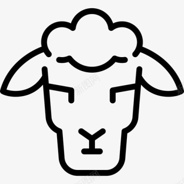 羊农场里的直系的图标图标