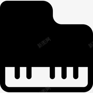 钢琴音乐音乐和乐器图标图标