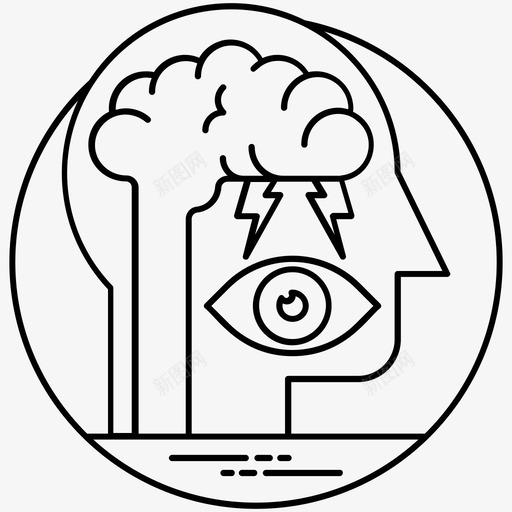 头脑风暴大脑健康创造性大脑图标svg_新图网 https://ixintu.com 创造性大脑 创造性思维 大脑健康 头脑风暴 设计和开发线向量图标 逻辑思维