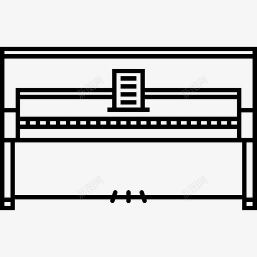钢琴音乐乐器画廊图标svg_新图网 https://ixintu.com 乐器画廊 钢琴 音乐