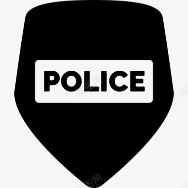 警察局保安盾牌图标图标