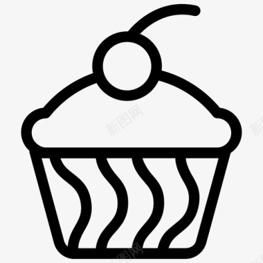 杯子纸杯蛋糕食物图标图标