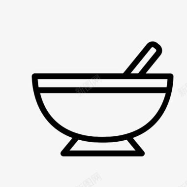 搅拌碗厨师食物图标图标