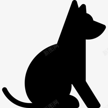 狗的座位动物狗和训练图标图标