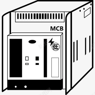 低压母线断路器图标